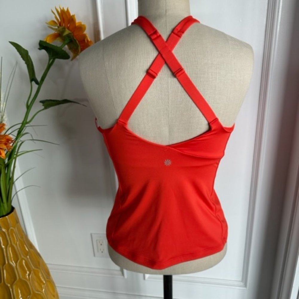 Athleta Orange Criss Cross Bra Tank - Picture 3 of 12